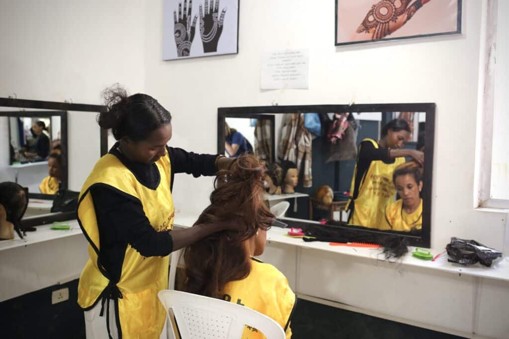 Tsehay* says she's a changed woman since the mentoring and training program.
