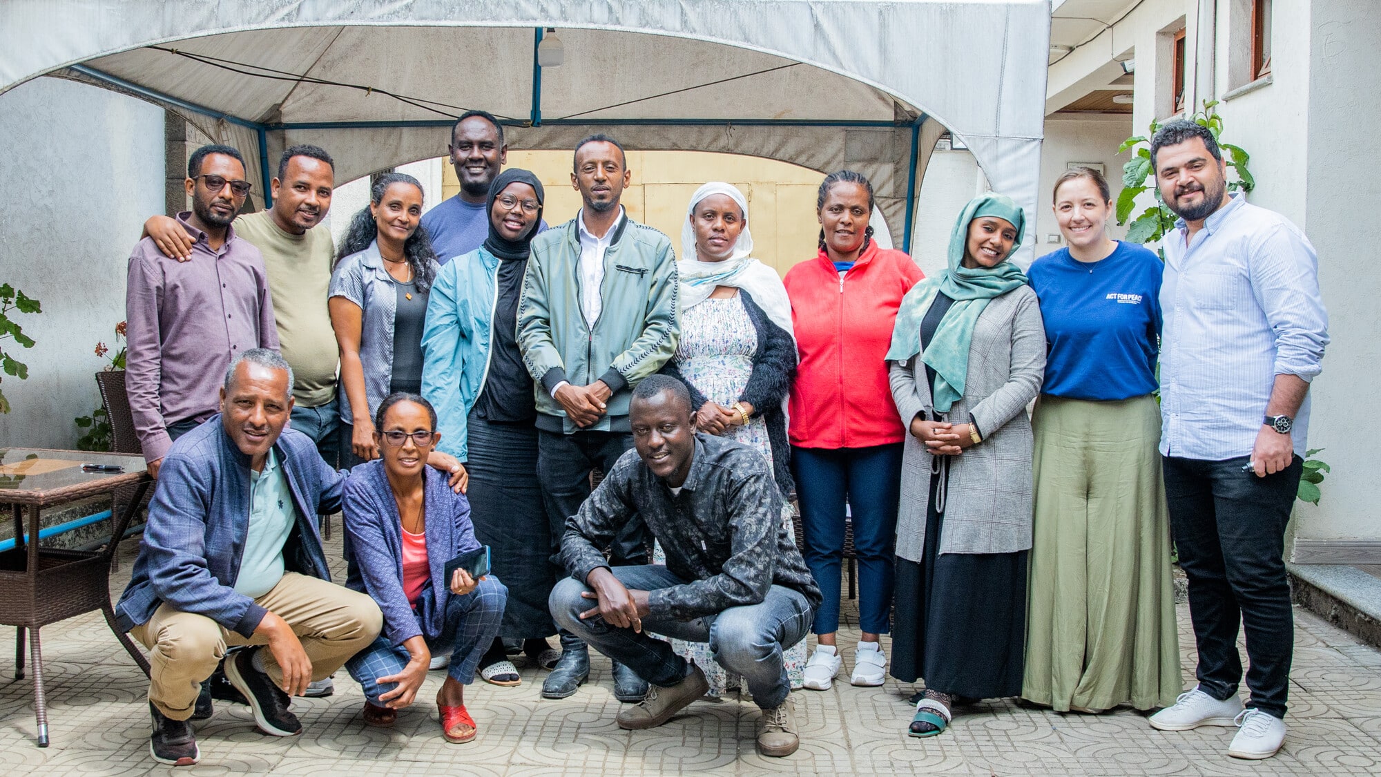 Alaa Al Salaiti, DSPR Program Manager, Jordan, (far right) travelled to Ethiopia last year to share key learnings from his experience implementing the Graduation Approach pilot as the DICAC Ethiopia team was implementing a similar program.