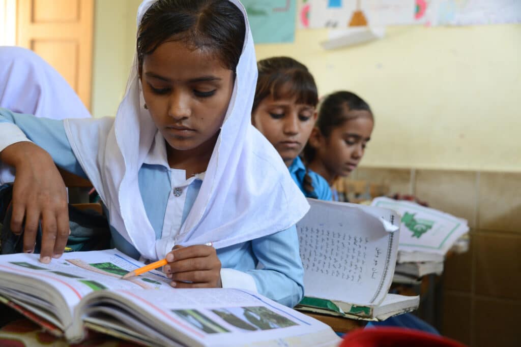 Amplifying the voices of people who have been uprooted by conflict and disaster, like these girls in Pakistan.
