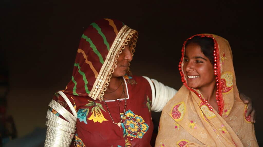 Sunia dreams of a brighter future for her daughter and is promoting girls education in her community.