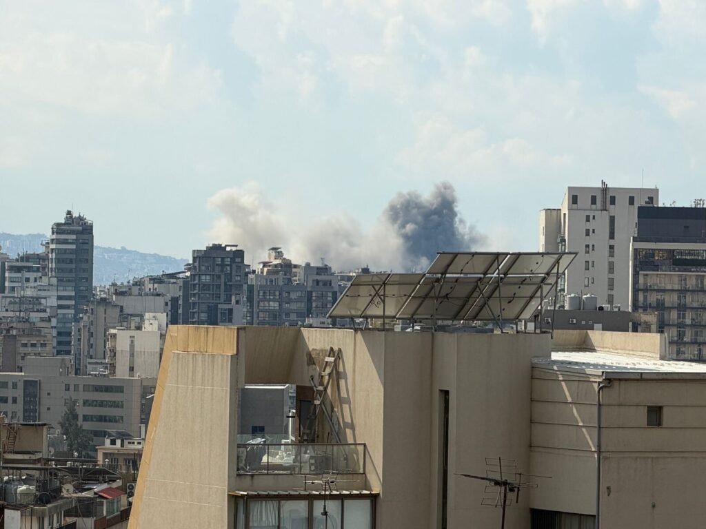 Lebanon's capital Beirut under fire as conflict intensifies across the region.